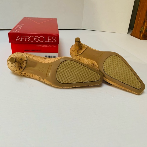 AEROSOLES Cork Comi Women’s Size 9 Pump - Picture 4 of 7